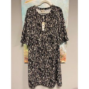 SALE - NWT Charlie Paige Giftcraft Women's Sz Medium Midi Dress Snake Skin